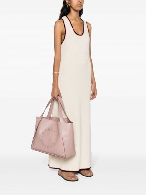Shopper handtasche mit spikes Stella Mccartney pink
