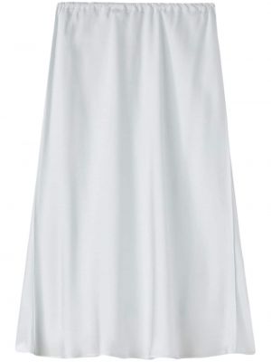 Satenska suknja Jil Sander plava