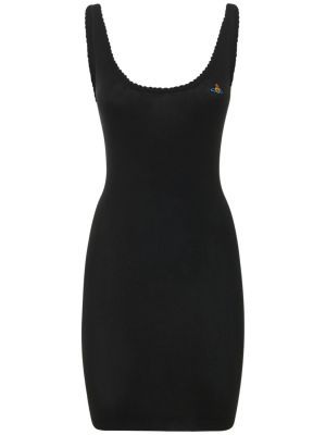 Памучна мини рокля Vivienne Westwood черно