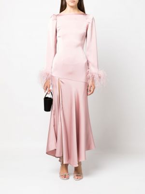 Maksi kleita ar spalvām De La Vali rozā