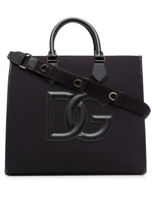 Shopper kabelka Dolce & Gabbana černá