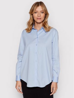 Voľná priliehavá košeľa Calvin Klein modrá