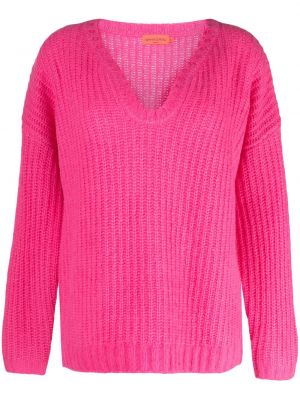 Пуловер с v-образно деколте Manning Cartell розово