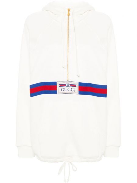 Prugasta pamučna hoodie s kapuljačom Gucci