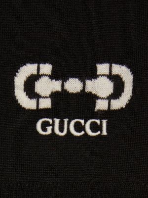 T-shirt en tricot Gucci noir