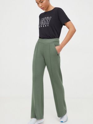 Зелені однотонні спортивні штани Dkny