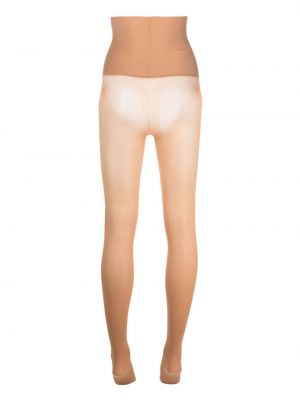 Collants taille haute Wolford beige