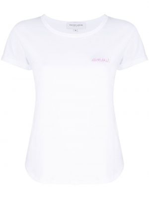 Camiseta con bordado Maison Labiche blanco
