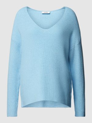 Dzianinowy sweter B.young błękitny