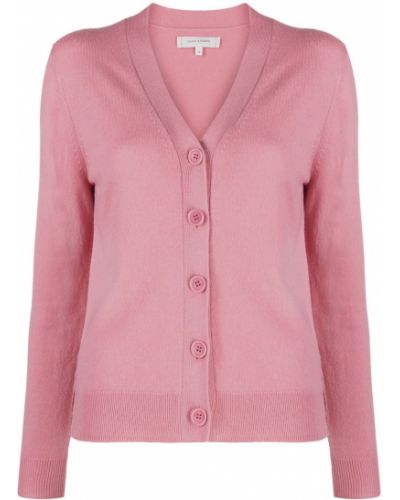 Cashmere ull strikkegenser med v-hals Chinti And Parker rosa