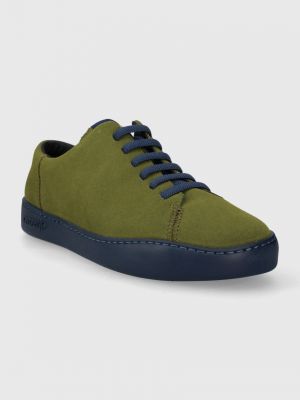 Sneakersy zamszowe Camper zielone