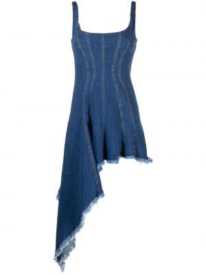 Asymetrické džínové šaty Act N°1 modré