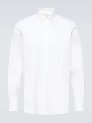 Bombažna srajca Valentino bela