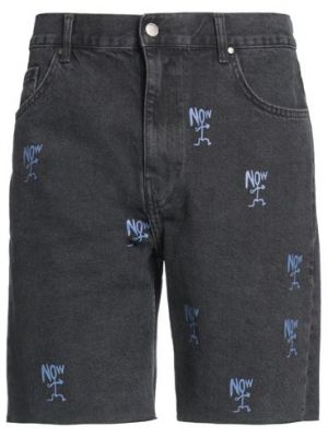 Pantalones cortos vaqueros de algodón Desigual negro