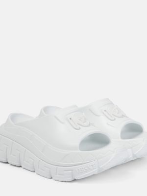 Ниски обувки на платформе Versace бяло