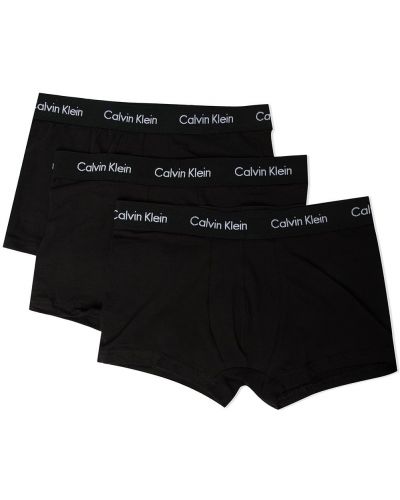 Pantaloni scurți cu talie joasă Calvin Klein Underwear negru