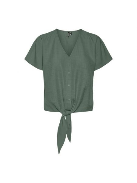 Блузка с коротким рукавом Vero Moda зеленая
