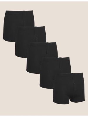 Bavlněné boxerky Marks & Spencer černé