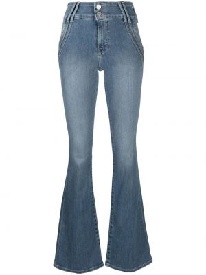 Hög midja flare jeans Frame blå