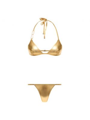 Раздельный купальник Dolce & Gabbana золотые