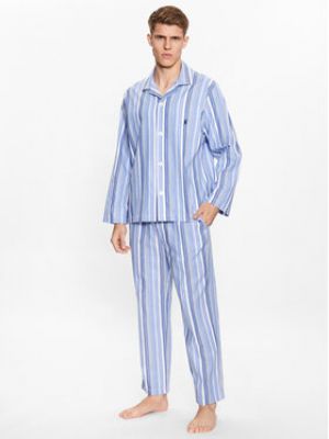 Priliehavé pyžamo Polo Ralph Lauren modrá