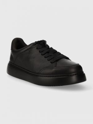 Sneakersy skórzane Camper czarne