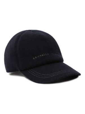Кашемировая кепка Brunello Cucinelli синяя
