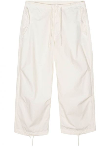 Βαμβακερό παντελόνι σε φαρδιά γραμμή Autry λευκό