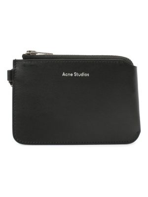 Кожаный кошелек Acne Studios черный