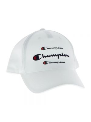 Gorra de algodón Champion blanco