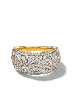 Złoty z diamentem pierścionek Ippolita