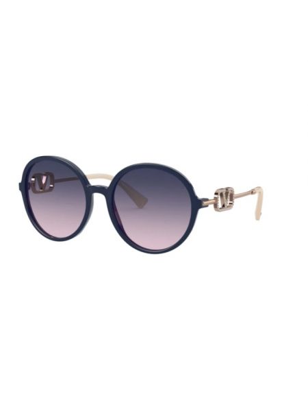 Okulary przeciwsłoneczne Valentino niebieskie