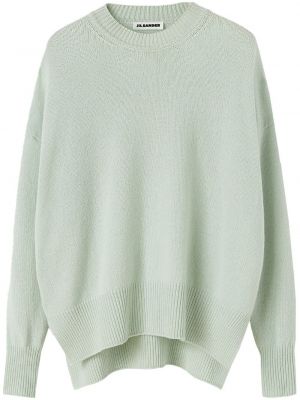 Kaschmir pullover mit rundem ausschnitt Jil Sander grün