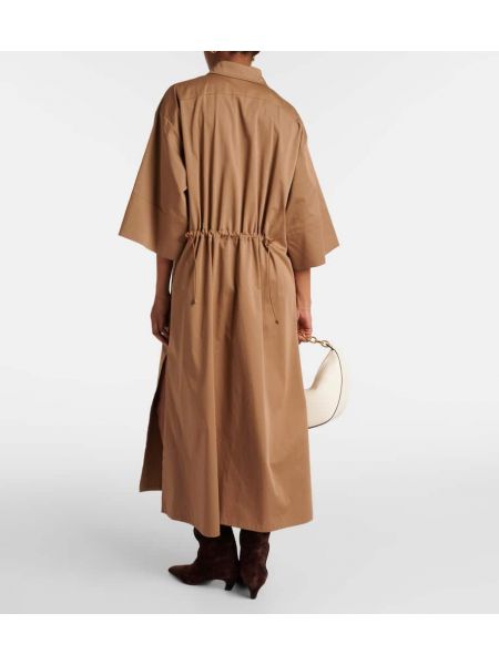 Robe longue en coton Max Mara blanc