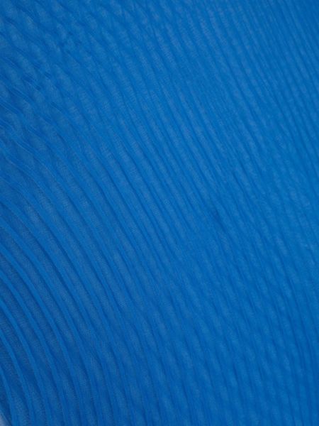 Schal mit federn mit plisseefalten Issey Miyake blau