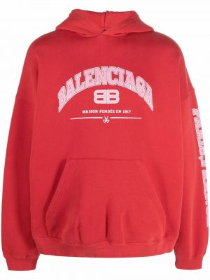 Hoodie Balenciaga röd