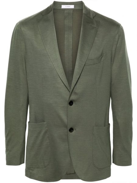 Jersey langer blazer Boglioli grün