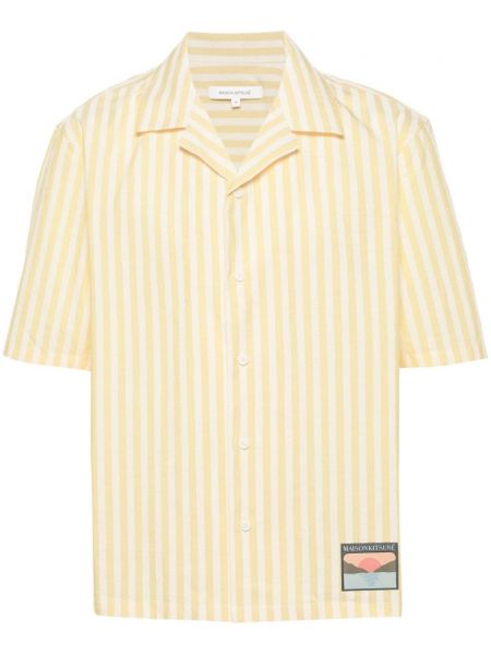 Marškiniai Maison Kitsuné geltona