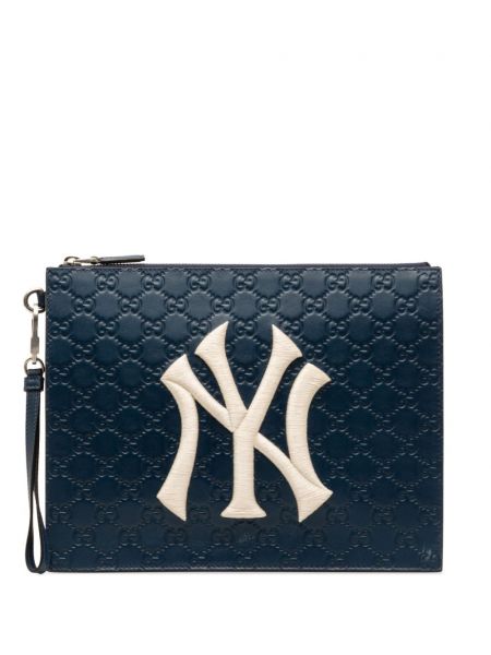 Чанта тип „портмоне“ с цип Gucci Pre-owned синьо