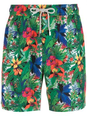 Kratke hlače s cvjetnim printom s printom Amir Slama zelena