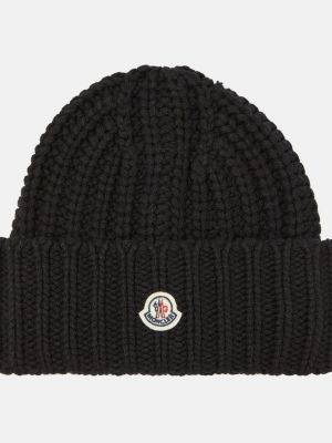 Кашемировая шапка Moncler черная