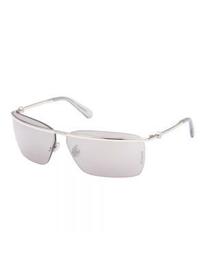 Okulary przeciwsłoneczne Moncler srebrne
