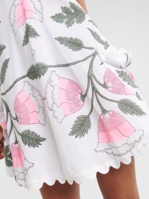 Mini vestido de algodón de flores Juliet Dunn