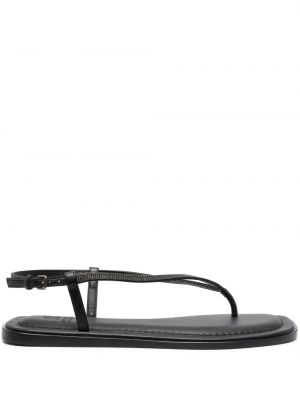 Sandale slingback Brunello Cucinelli negru