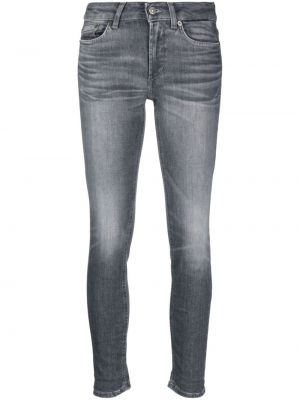 Jeans skinny taille haute Dondup gris