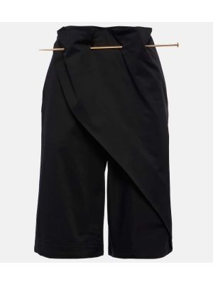 Pantalones cortos cargo de algodón Loewe negro