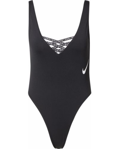 Vientisas maudymosi kostiumėlis Nike juoda