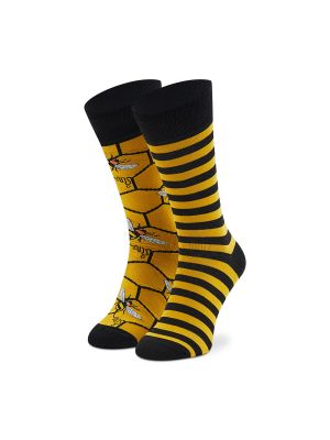 Ψηλές κάλτσες Todo Socks κίτρινο