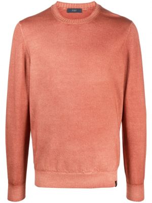 Woll sweatshirt mit rundem ausschnitt Fay