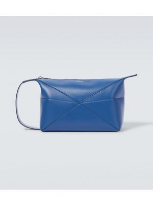 Kožená taška Loewe modrá